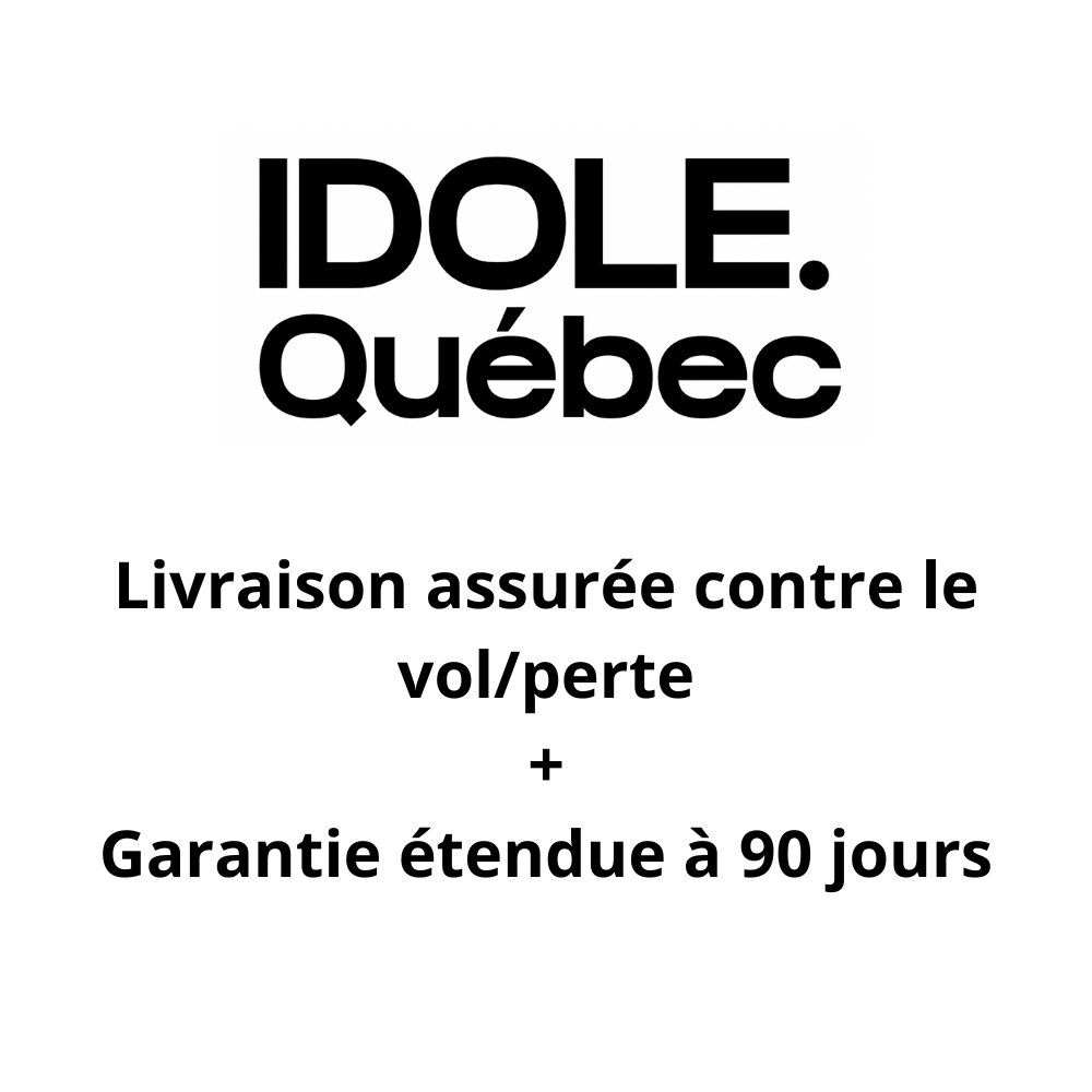 Livraison assurée + extension de la garantie de 90 jours