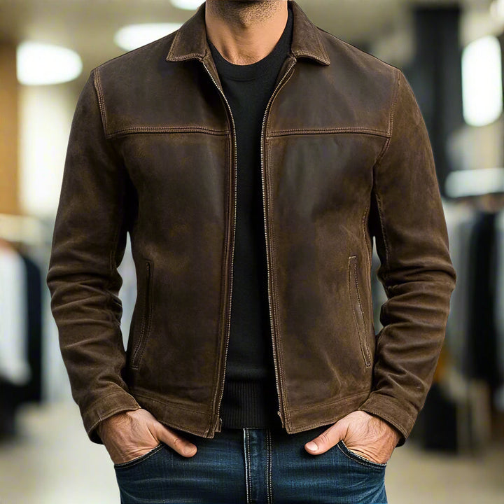 KAIDEN - VESTE EN SUEDE PREMIUM