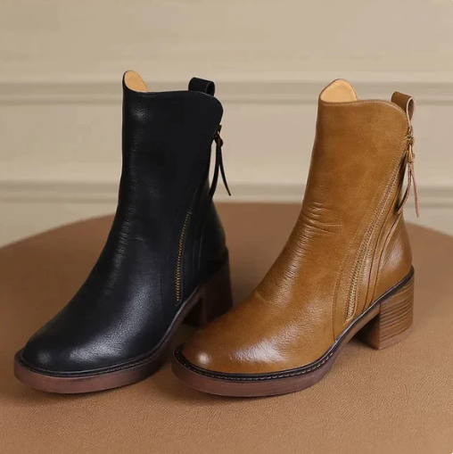 GRAZIA - BOOTS CHICS EN CUIR