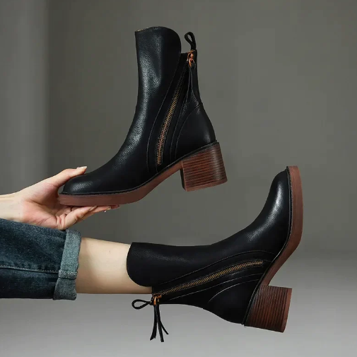 GRAZIA - BOOTS CHICS EN CUIR