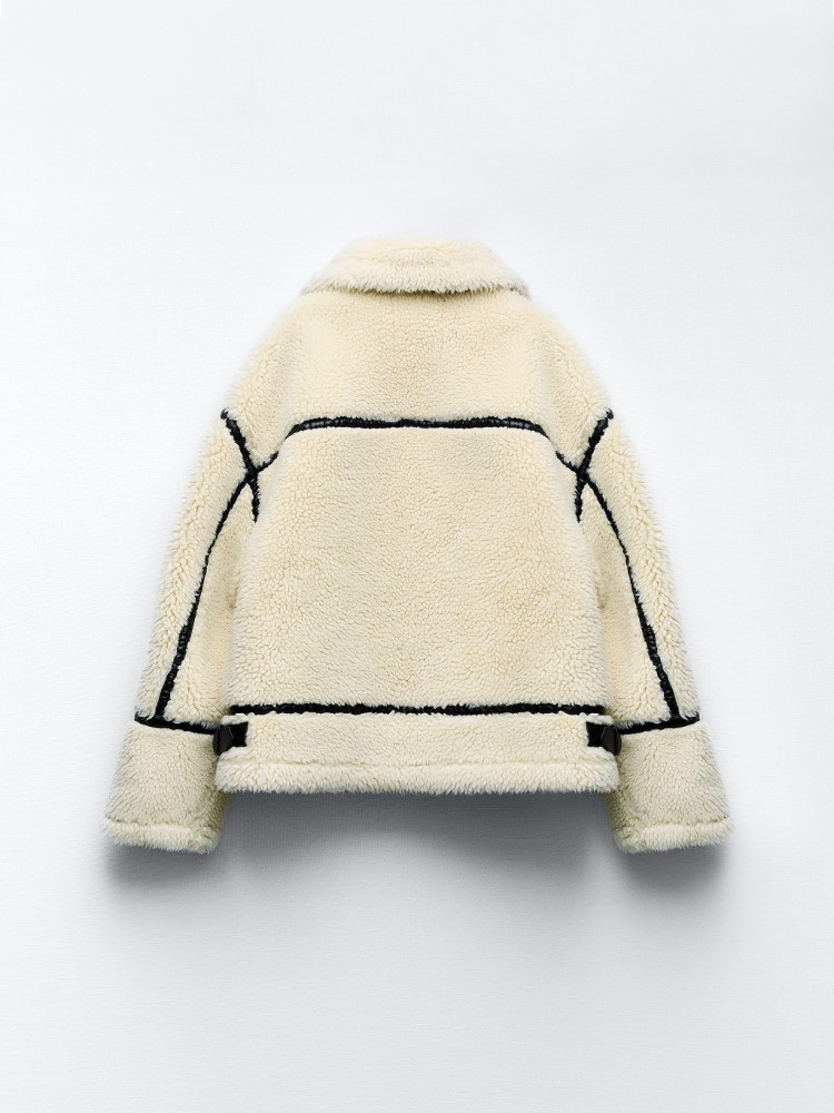 CHARLIE - MANTEAU EN SHEARLING VEGAN