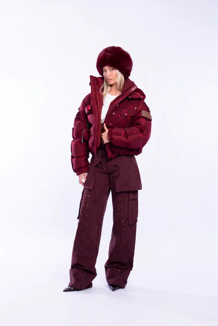 SAVANNAH - VESTE PUFFER CROP