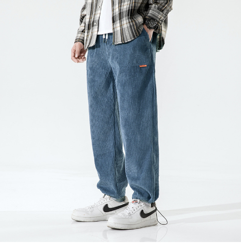 SIMON - PANTALON EN VELOURS OVERSIZE